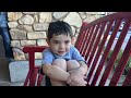 Logan on bench - Indio