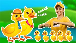 Five Little Ducks Song | Counting Song | Nursery Rhymes &amp; Kids Songs | JamJammies