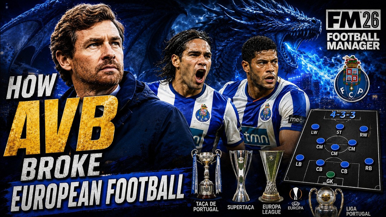 How AVB BROKE Football: 2010/11 Porto Tactical Analysis & FM Recreation😍