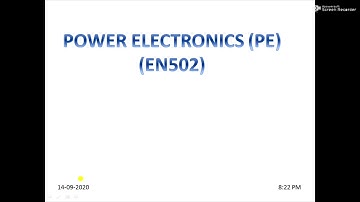 Introduction to Power Electronics (Lecture 01)