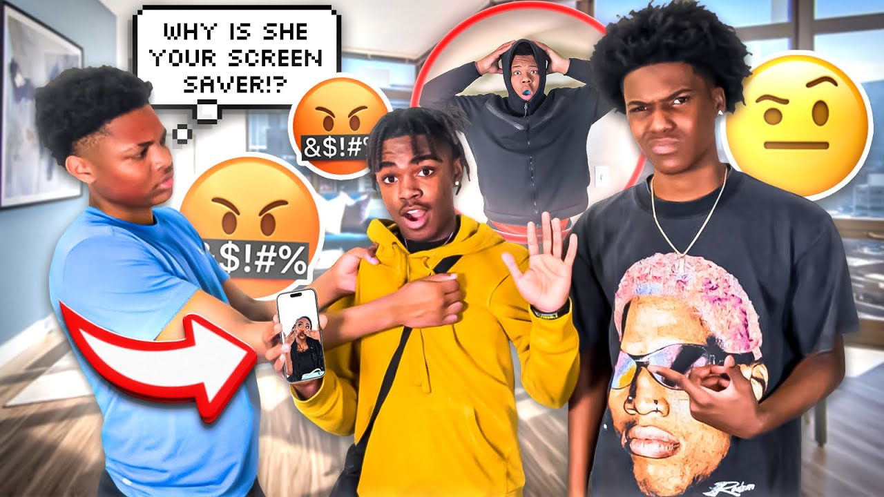 I put @theariibabyy as my Lockscreen to get TD reactions🥰( we fought🤬)