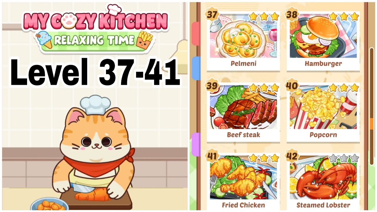 My Cozy Kitchen Level 37-41 Gameplay Walkthrough || - YouTube
