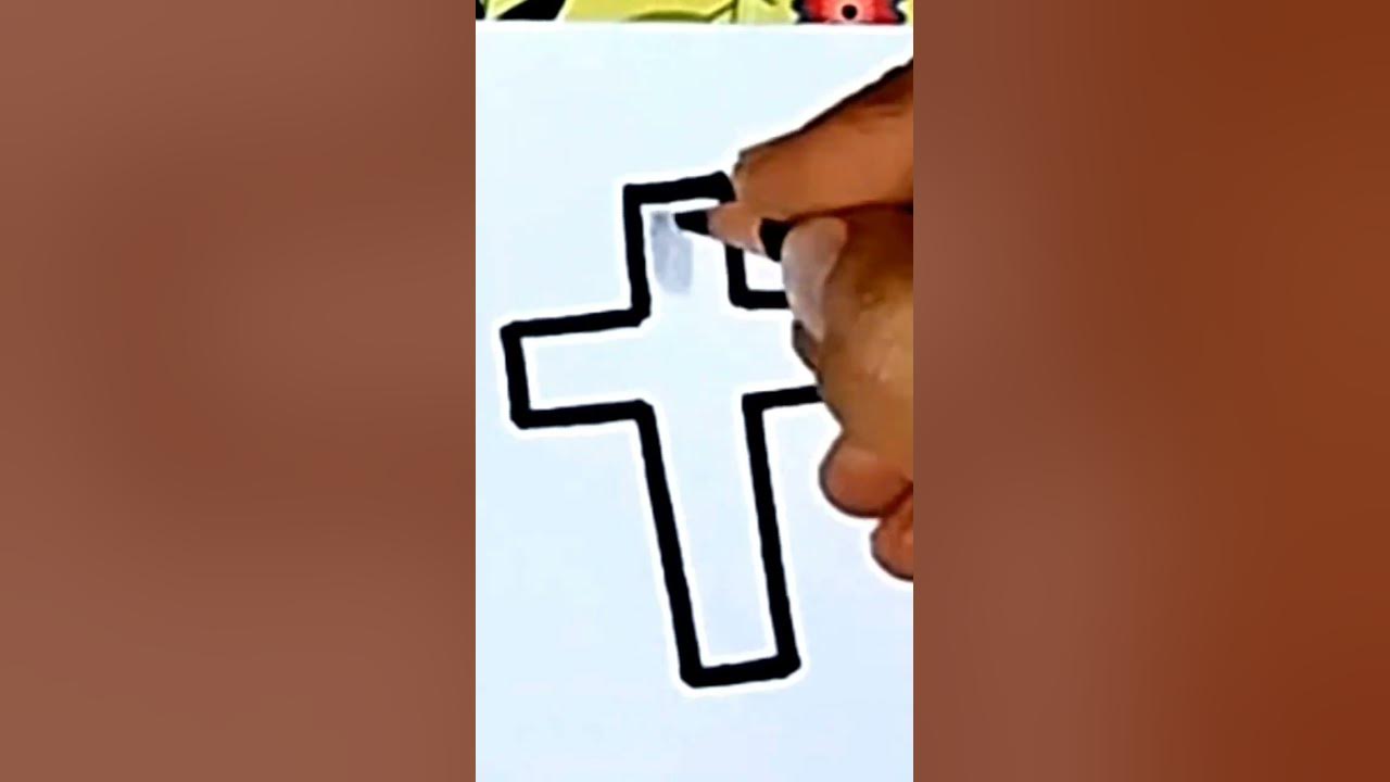 How to Draw Jesus on the Cross - Really Easy Drawing Tutorial