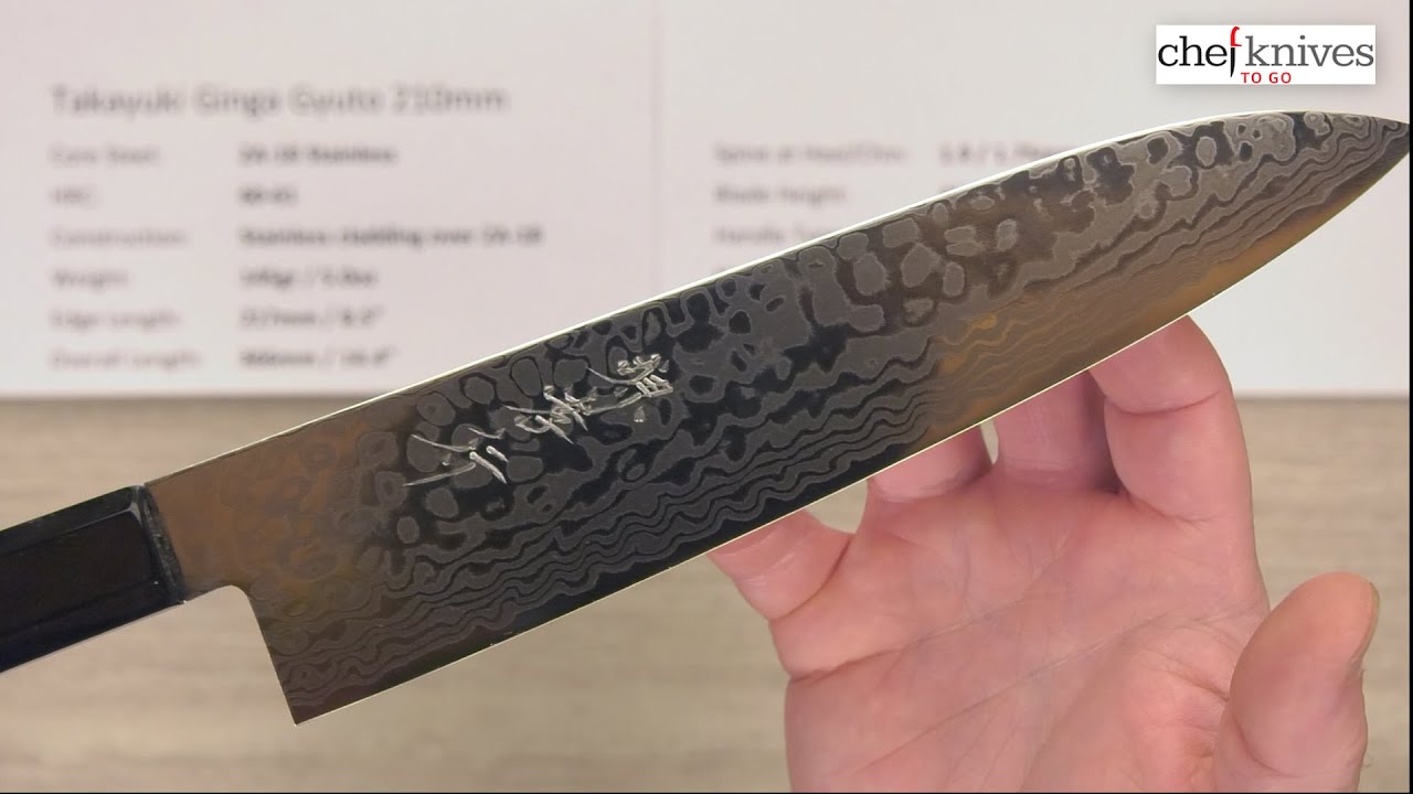 Takayuki Ginga ZA-18 Gyuto 210mm|Damascus