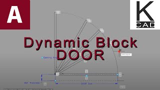 #autocad _7 Blocks | Dynamic Block -  DOOR [ FULL ]