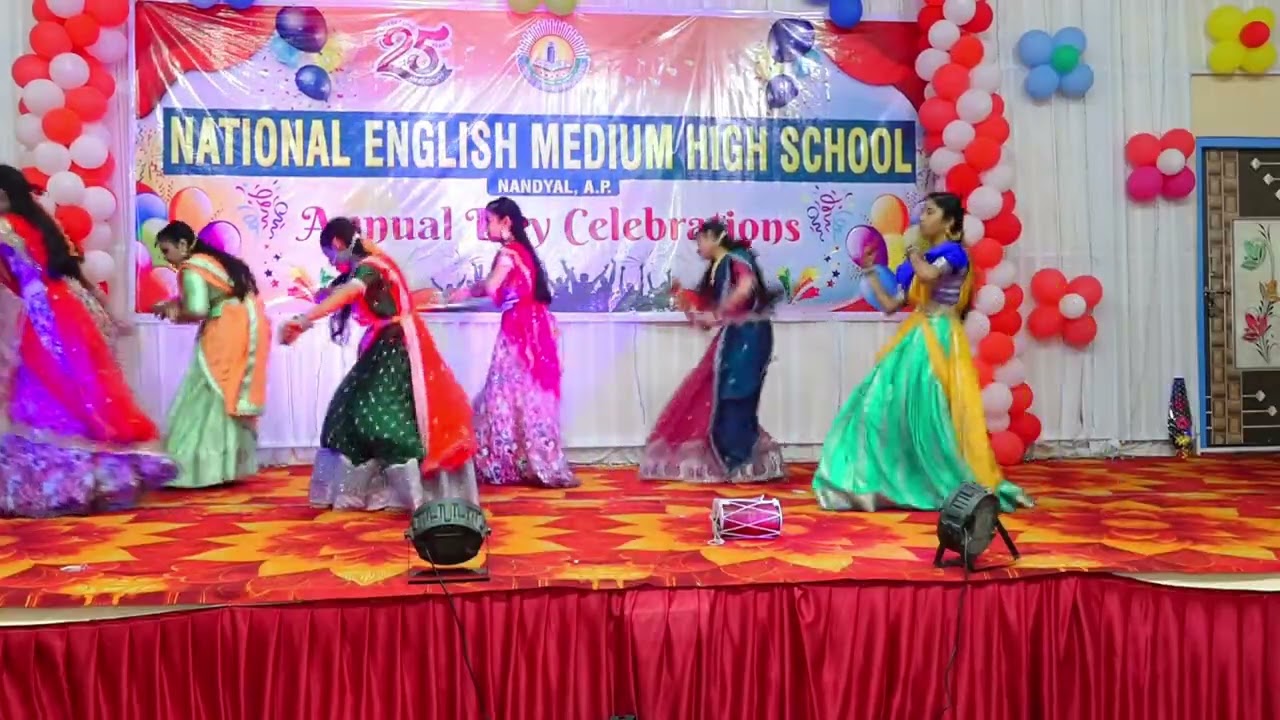 7th Class Girls Dance on “Bayilone Balli Palike” | National English Medium High School