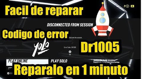 codigo de error dr1005