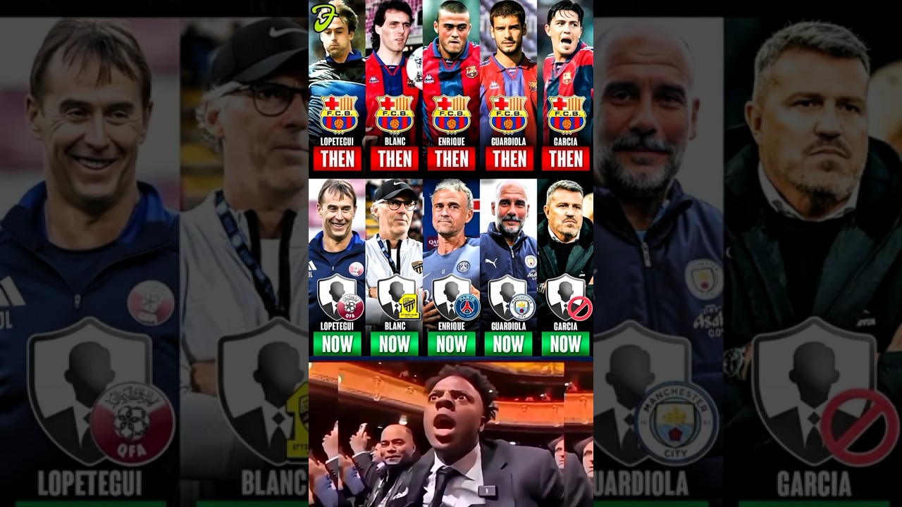 From Barça Players to Managers ⚽ | Guardiola, Enrique & More (Then vs Now)