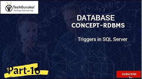 How to use DML trigger (FOR/AFTER) in SQL Server.