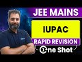 JEE 2026 : IUPAC in One Shot 🔥 | Complete Revision | JEE Mains & Advanced | eSaral