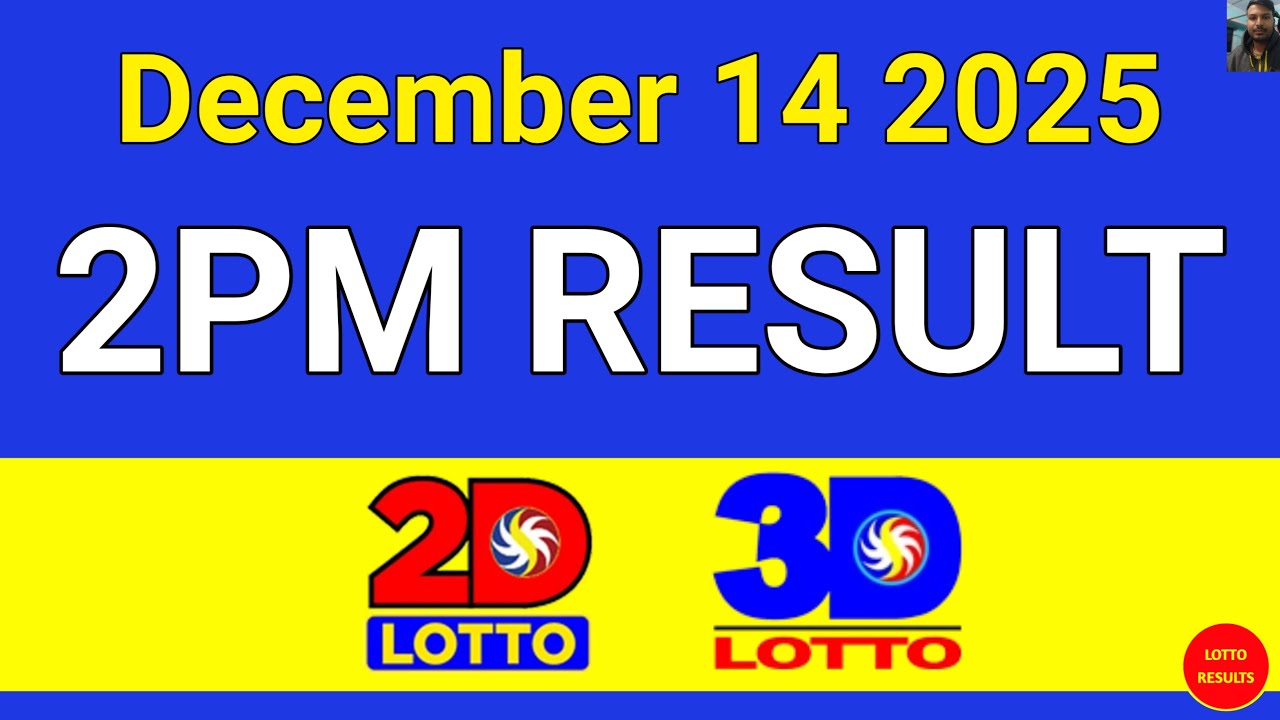 2PM Lotto Result Today December 14, 2025 | Swertres EZ2 