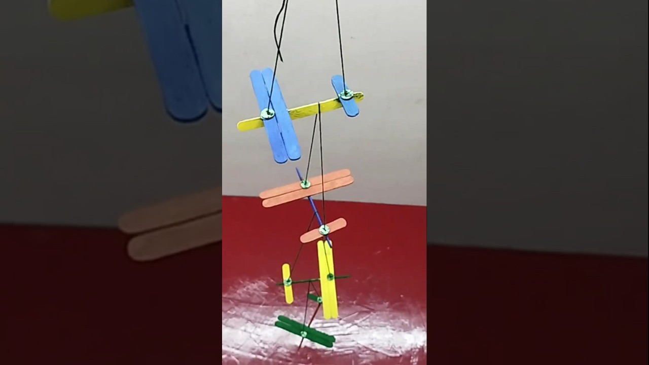 Icecream stick wall hanging craft ideas 