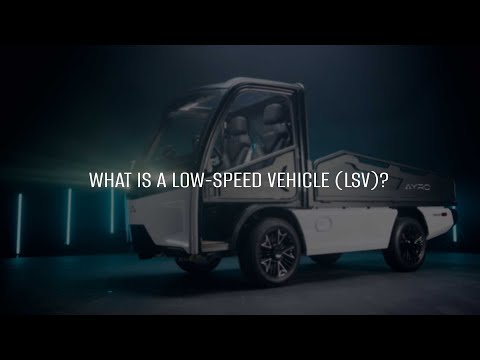 What is a low-speed vehicle? - video from Ayro