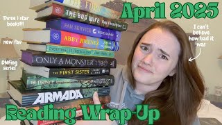 April 2025 Reading Wrap-Up || This is the WORST reading month Ive had in 2025 || Overhyped Books