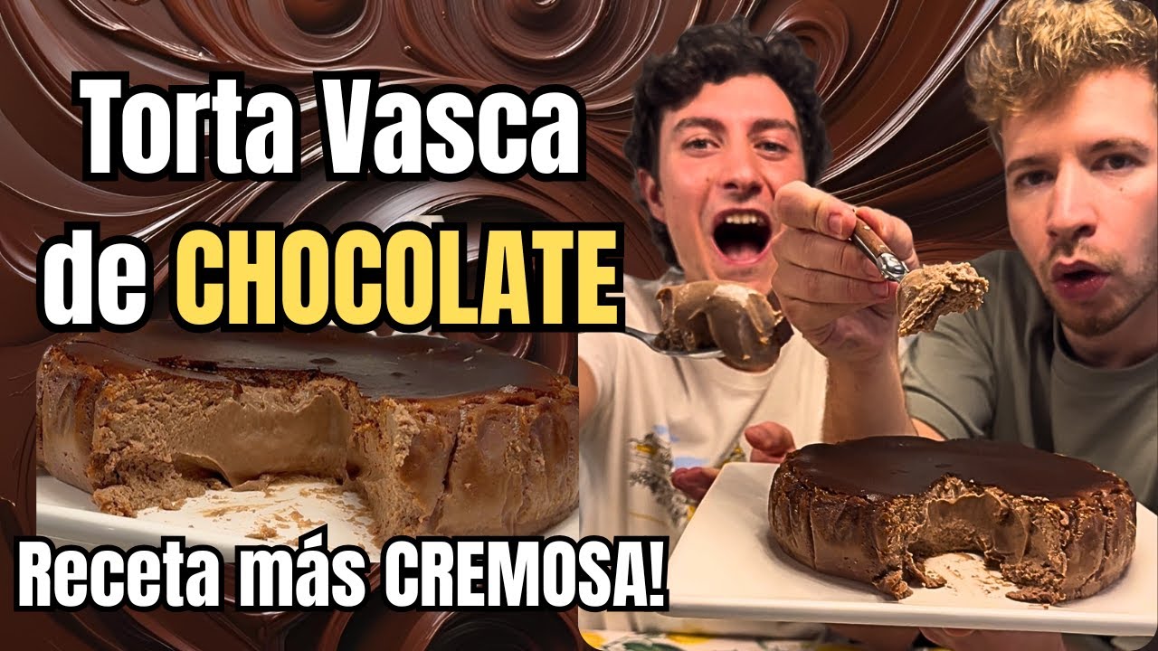 Torta Vasca de CHOCOLATE: Receta más CREMOSA! 🧑🏻‍🍳🍫