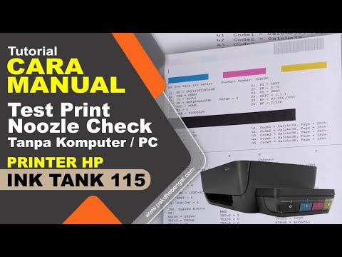 Cara Manual Tanpa Komputer Test Print / Check Nozzle Printer HP Ink Tank 115 Dan HP Ink Tank 110
