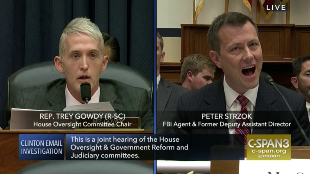 Rep. Trey Gowdy Destroys FBI Agent Peter Strzok - YouTube