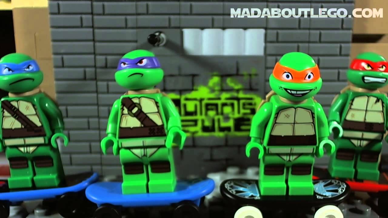 LEGO TMNT Turtle Lair Attack 79103 - YouTube