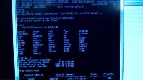 OS-9/68k (OSK) running on FAME 68k emulator core [Microware RTOS microkernel]