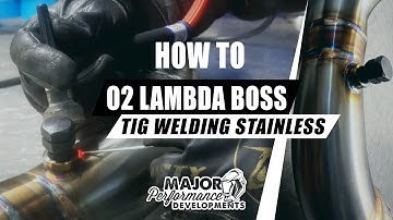HOW TO Install O2 Lambda Sensor Boss | Stainless Steel Tig Welding | ASMR | MPD Downpipe