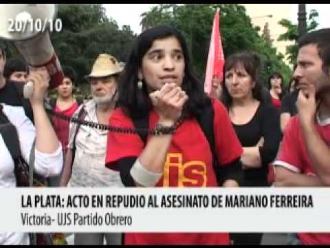 Victoria UJS; Amelia Garca - La Plata, Acto de rep...