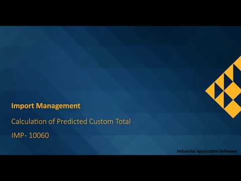IMP 10060 : IMPT01 - Calculation of Predicted Custom Total