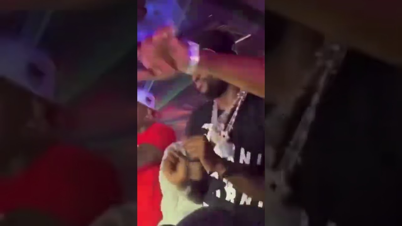 Meek Mill turning up in the club with J Prince Jr in 