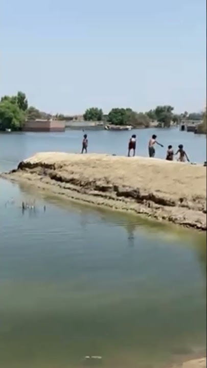 Flood water in urban area of rojhan rajanpur