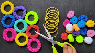 Best Wall Hanging Craft Using Old Bangles and Rubber band/It's beautiful For your Home Decoration