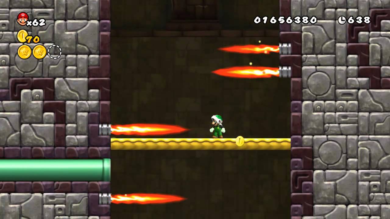 Newer Super Mario Bros. Wii 3Tower Burnblaze Tower Star Coins YouTube