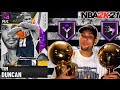 DARK MATTER INVINCIBLE TIM DUNCAN GAMEPLAY! HE SHOULD NOT BE ABLE TO MOVE LIKE THIS! NBA 2K21 MyTEAM