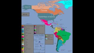 The History of the Americas (1450 - 2019): Every Year