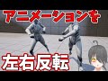 【UE5】アニメーションを左右対称にしたいときにはミラーデータテーブルを使おうね