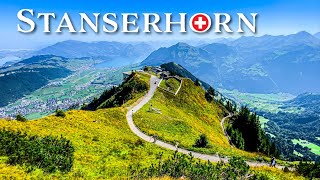 Stanserhorn เป็นภูเขาสวิสที่ประเมินค่าต่ำที่สุด 🇨🇭 เดิน 4K