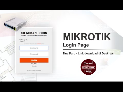 Make Mikrotik Login Page #Tutorial 1