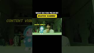 SHADOW BANNING #shorts #algorithm #tech
