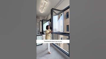 Balcony folding window sealing case sharing.