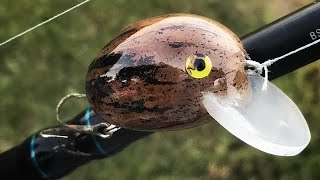Lure Making a Crankbait from a Pecan