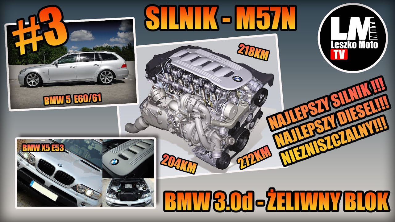 BMW SILNIK 3.0d M57N NAJLEPSZY DIESEL OD BMW YouTube