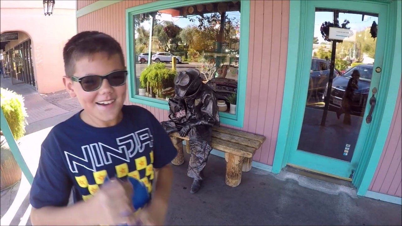 Bronze Cowboy's way of spreading laughter!  "SHUT the SIDE DOOR!"