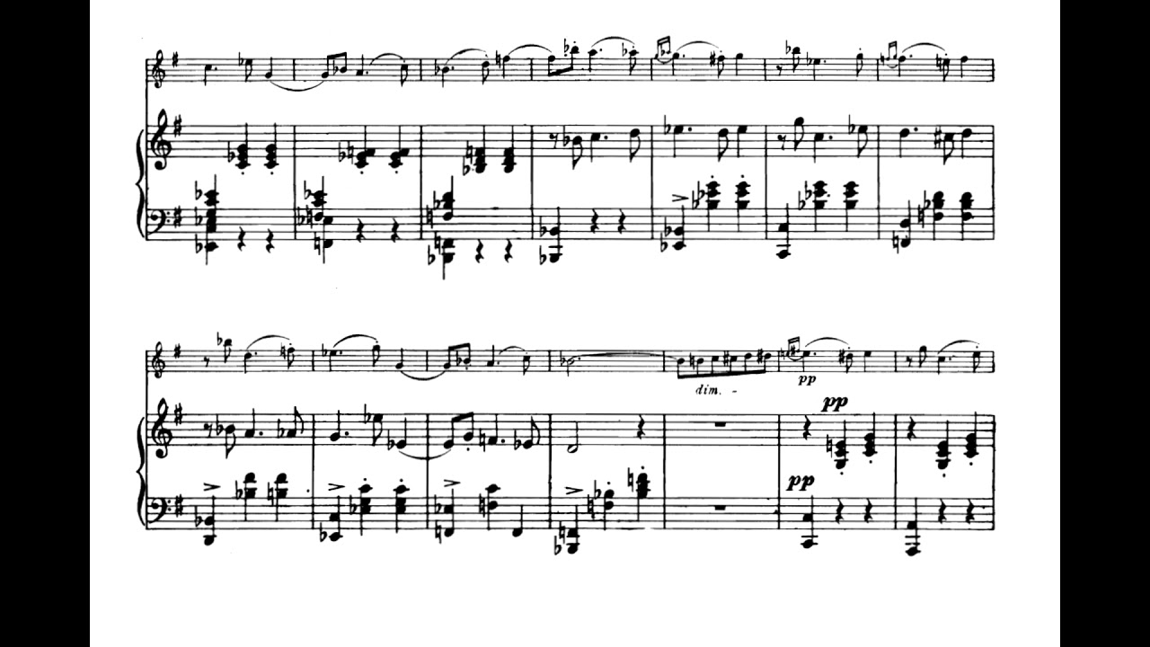 Schon Rosmarin F Kreisler Score Animation Youtube