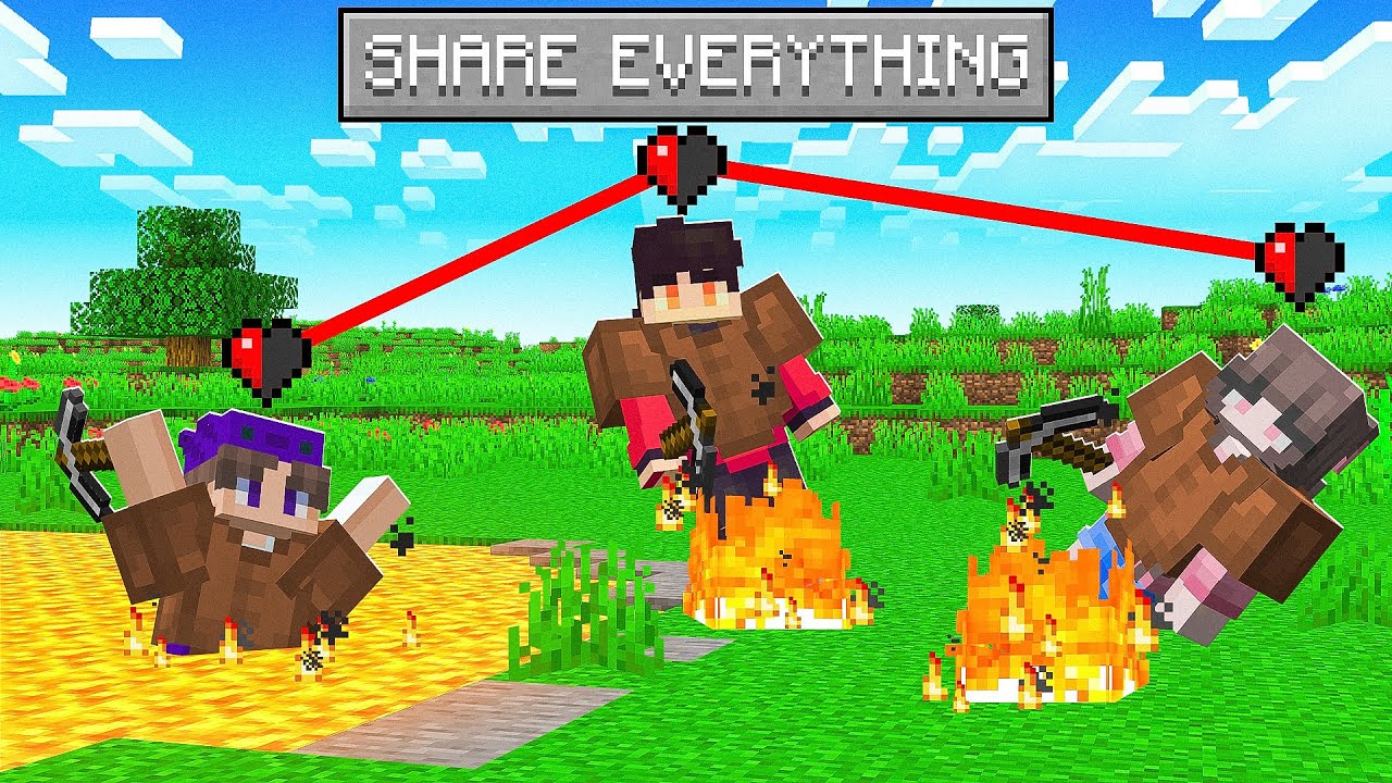 Minecraft But EVERYTHING is Shared..