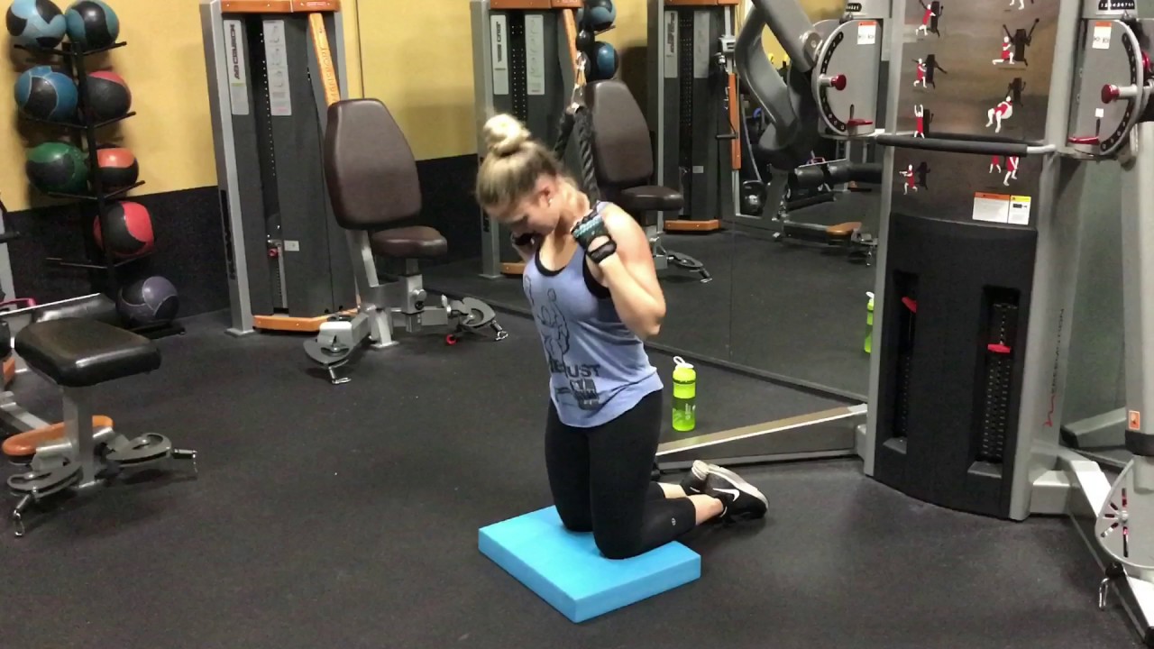 Resistance Crunches with cables YouTube