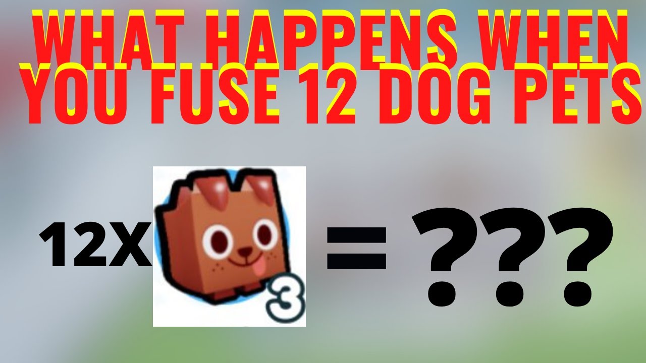 WHAT HAPPENS WHEN YOU FUSE 12 DOG PETS IN PET SIMULATOR X (ROBLOX!!!)