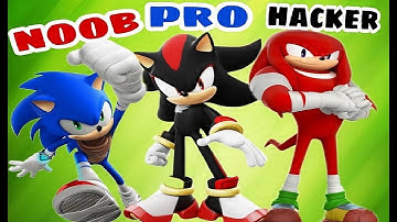 Sonic Dash 2: Sonic Boom - NOOB vs PRO vs HACKER .