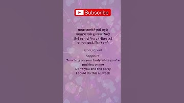 Thumbnail of Sapphire Lyrics | Ed Sheeran x Diljit Dosanjh | Punjabi + English Mix 💖 #Lyrics_of_heart