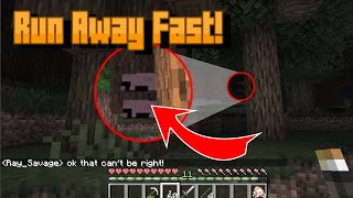 If You See This Behind A Tree, RUN AWAY FAST! Minecraft Creepypasta