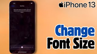 How to Adjust Text Size on Your iPhone 13 - Simple Steps