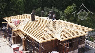 Hip roof, all stages