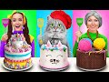 GRANNY vs. MY CAT vs. ME 🎂👵🐾 Epic Cake Decorating Challenge – Who Takes the Prize? by 123 GO FOOD